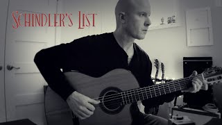 John Williams Schindlers List  fingerstyle guitar  TAB [upl. by Sobel719]