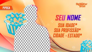 🔥 BBB 24  Tutorial como COLOCAR SUA FOTO de participante Pipoca Big Brother Brasil 2024 GRATUITO [upl. by Claudian]