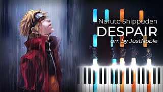 Despair  Naruto Shippūden  Piano Tutorial [upl. by Chessy]