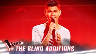 The Blind Auditions Budjerah Slabb sings Climb Every Mountain  The Voice Australia 2019 [upl. by Roye]