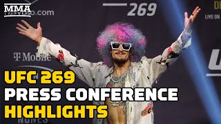 UFC 269 PreFight Press Conference Highlights  Oliveira vs Poirier Nunes vs Pena More [upl. by Falo]