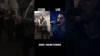 Hozier Take me to Church Studio version vs live performance [upl. by Edlihtam657]