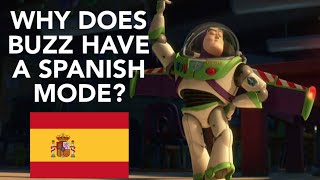 Pixar Theory Why Does Buzz Have A Spanish Mode [upl. by Ashlan]