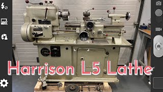 Harrison L5 in excellent condition Lathe Metalworking Tour Svarv [upl. by Salahcin]