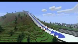 Minecraft SkiJump Fun [upl. by Nette78]