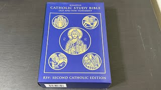 BIBLE UNBOXING Ignatius Catholic Study Bible Old and New Testaments unboxing catholicbible [upl. by Rothschild]