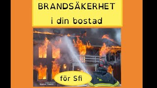 Brandsäkerhet i din bostad  VIKTIG INFORMATION [upl. by Ayadahs]