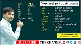 Wechselpräpositionen  Two way prepositions  German for beginners A2  Learn German [upl. by Schiffman84]