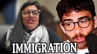 Hasan Interviews Rashida Tlaib On Immigration Policies Under Trump  HasanAbi Reacts [upl. by Nomihs615]