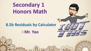 S1H85b Residuals by Calculator 2324 [upl. by Earahc]