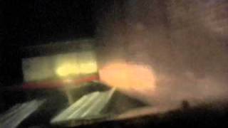 Tornado at Night with Flying Debris [upl. by Suilenroc]