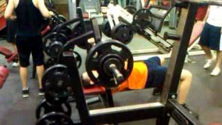 250 lb Bench Press PR at 175 bw 143xbw [upl. by Bunny]