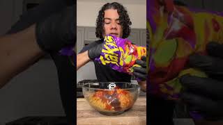 WORLD SPICIEST RAMEN CHALLENGE RED INTENSE REACTION spicy mukbang ramen noodles asmr [upl. by Adnalue]