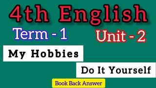 4th std English 1st Term Unit 2 Book back answer  My Hobbies  Do it Yourself [upl. by Raven971]