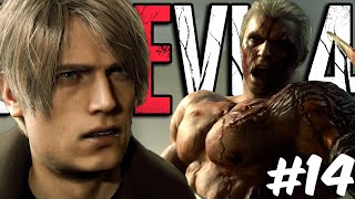 LEON VS KRAUSER BOSS FIGHT  RESIDENT EVIL 4 GAMEPLAY 14 [upl. by Pietje]