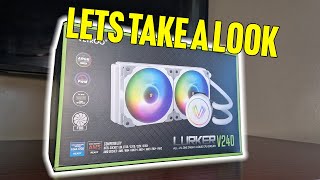 Vetroo V240 White ARGB Liquid CPU Cooler Unboxing [upl. by Eitsyrc]