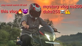 😈mystery vlog ns200 duke250☠️⚠️ stay tuned watch till end this vlog🥵🔥viralvideos vlog bike bajaj [upl. by Adnamma]