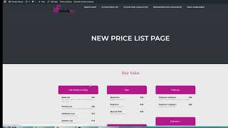 Stylish Price List  Adding the list to a page [upl. by Gilford]