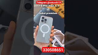 iPhone 15 pro max dubay premium lux kopiya copy unboxing video test pubg test kamera narxi 200 [upl. by Etnomaj]