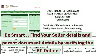 How to Verify EC  Encumbrance Certificate Online  Be smart Find your Document detailed [upl. by Longwood]