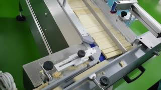 Wafer Biscuits Wrapping Machine with 110 Degree Feeder [upl. by Naugal]