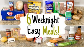 6 Easy Weeknight Meals ANYONE CAN MAKE  Whats For Dinner  Julia Pacheco [upl. by Egiaf486]