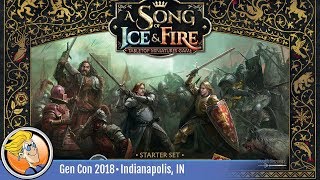 A Song of Ice and Fire Starter Set — game overview at Gen Con 2018 [upl. by Einahpit]