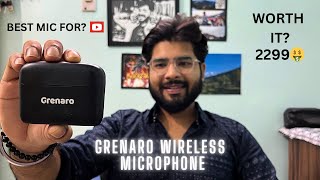 Under Rs 2500🤑 Wireless Mic  GRENARO Wireless Microphone  Best Budget Microphone for Youtube [upl. by Kyle]