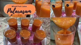 Healthy Mixed Fruits Juice  Palarasam  Fresh Fruits Mixture [upl. by Ahserkal]