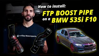 BMW F10 535i FTP Boost Pipe Install  N55 Engine 2011  2017 Turbo To Intercooler TIC [upl. by Nahta]