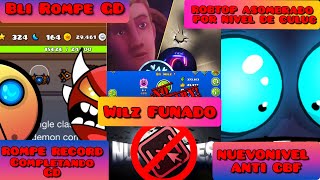 ¡BLI Y CULUC ROMPEN GEOMETRY DASH ROBTOP DICE ESTO NIVEL ANTI CBF ENFURECE COMUNIDAD DE GD [upl. by Nirrep]