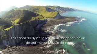 FLYSCH de ZUMAIA DEBA y MUTRIKU Vista aérea [upl. by Puett]