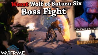 Worst Wolf of Saturn Six Boss Fight Warframe [upl. by Rhoades]