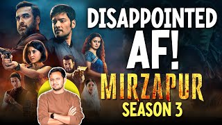 Mirzapur Season 3 Review  Pankaj Tripathi Ali Fazal Vijay Varma  Honest Review of Mirzapur 3 [upl. by Aliahkim329]