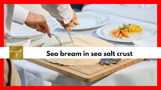 Cooking tips Seafood on my mind sea bream in sea salt crust [upl. by Shirl]