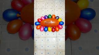 Beautiful water Colorful balloons happy birthday with mini rainbow balloons balloonpopping shorts [upl. by Yeslehc]