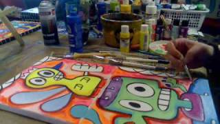 Mini Poptoon painting by Jelene [upl. by Eddina]