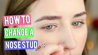 How To Put In amp Take Out A Nose Stud [upl. by Weiner]