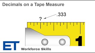 Using Decimals on an Inch Tape Measure [upl. by Yroj327]