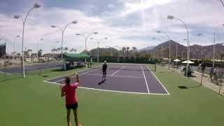 Andy Murray and Thanasi Kokkinakis practice quotKokkquot BNP Indian Wells 2015 Part II [upl. by Palila]