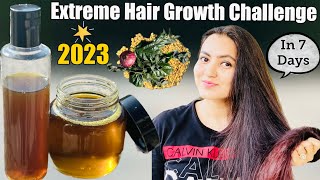 7 Days Extreme Hair Growth Challenge 2023  Grow Your Hair Faster Thicker amp Longer in 7 Days❤️ [upl. by Moises]