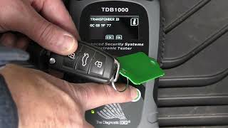 Audi A3 MQB Key Precoding and Key Programming an additional OE key using the TDB1100 [upl. by Tana]