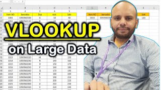 how to apply vlookup on large data in ms excel urdu hindi [upl. by Bledsoe]