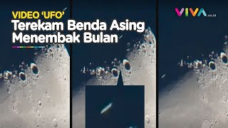 GEMPAR Video Benda Asing Diduga UFO Menembaki Permukaan Bulan [upl. by Ange184]