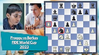 Fide World Cup  Praggnanandhaa vs Berkes  2023 [upl. by Madelon75]