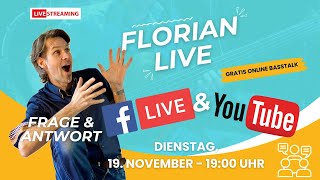 FLORIAN LIVE BASSTALK 12 am 19 November um 1900 Uhr [upl. by Sinned684]