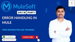 MULESOFT TRAINING DAY18 ERROR HANDLING IN MULE PART1 [upl. by Aridan]