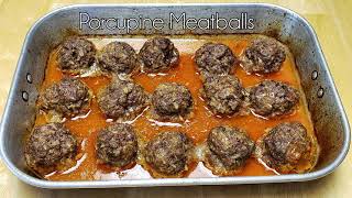 How To Make Porcupine Meatballs  Best Tasting Meatballs Ever [upl. by Weinert]