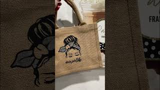 DIY PERSONALIZED JUTE BAG USING CRICUT JOY [upl. by Philipa]