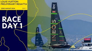 Louis Vuitton Preliminary Regatta  Barcelona  Day 1  LIVE [upl. by Oidgime]